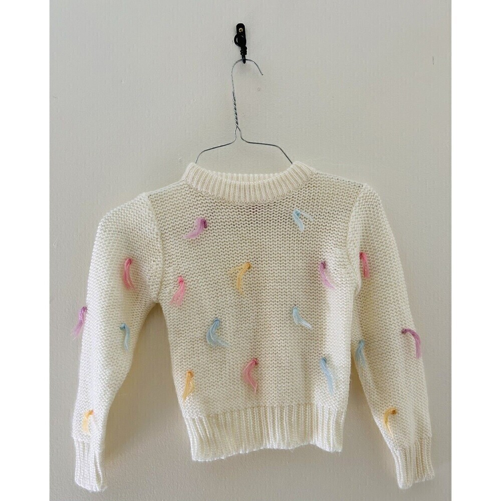 Vintage Pullover Cathy Hardwick Girls Colorful Soft Cozy Spring Sweater Sz 5